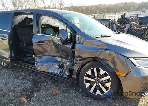 2025 Honda Odyssey Ex-L из США, поврежденный, VIN 5FNRL6H63SB058165